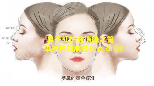 鼻子红快速消除之简单途径到底是什么 🐈